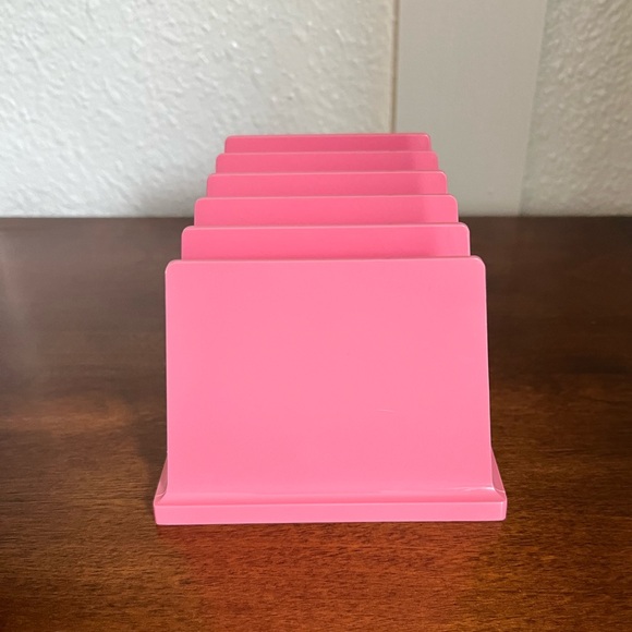 Vintage Rogers Letter Holder Organizer Pink - Picture 2 of 7